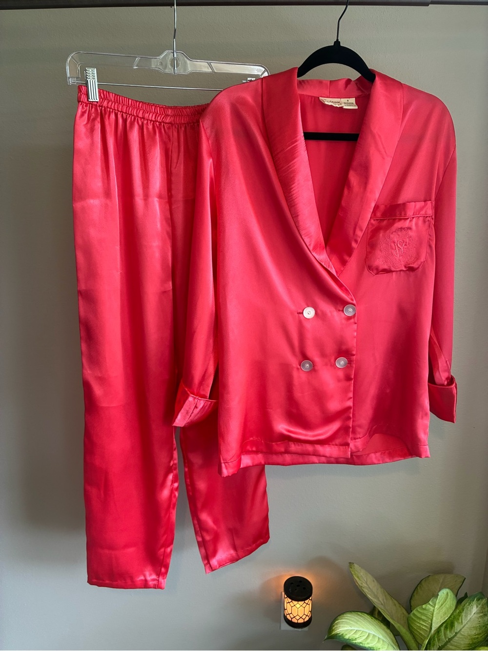 Stefanie Collection Satin Pajama Set – Women’s Small
